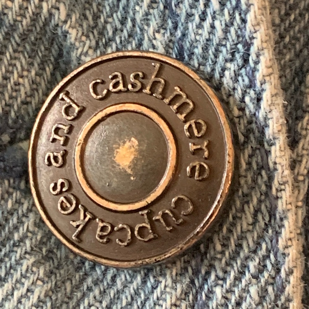 NWT Cupcakes and Cashmere Star Denim Jacket Women’s Size Large - Picture 8 of 16
